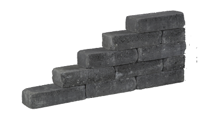 PILESTONE LINE COAL 40X15X10CM