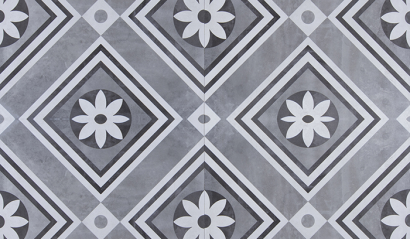 GeoCeramica® 60x60x4 Concreet Flower dec