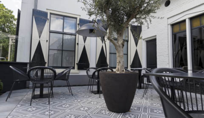 GeoCeramica® 60x60x4 Concreet Flower dec