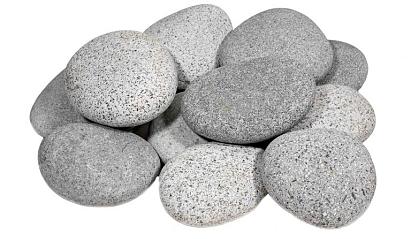 Beach Pebbles light grey 3-6 cm Pallet (20kg zak)