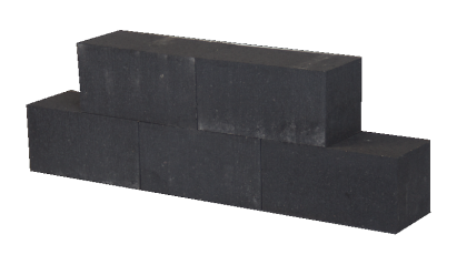 Patioblok Antraciet 30x15x15cm strak