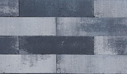 Patioblok strak 60x15x15 cm grijs/zwart