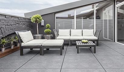 GeoCeramica® 80x80x4 Impasto Grigio Décor