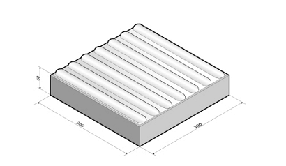 GIDS 30x30x6 7lijns wit
