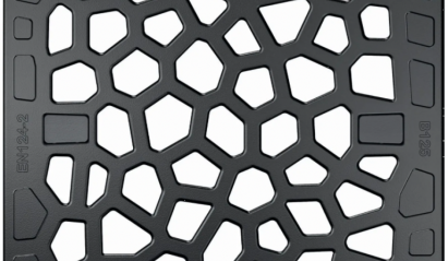 Voronoï rooster gietijzer, 250x250mm B12