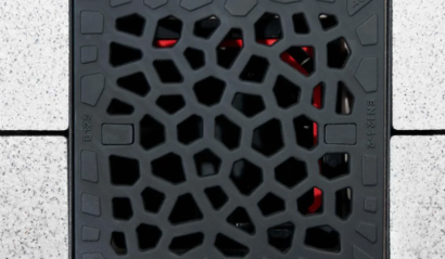 Voronoï rooster gietijzer, 250x250mm B12