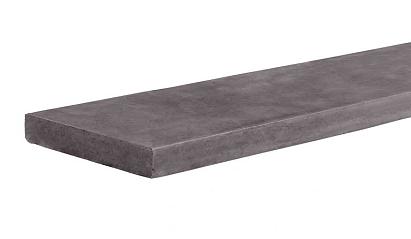 Vijver/Afdekband Vietnamese hardsteen 100x30x3 cm oppervlak en 2 lange zijdes grof geschuurd