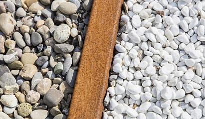 Opsluitband afdekker 5x200x6 cm Corten