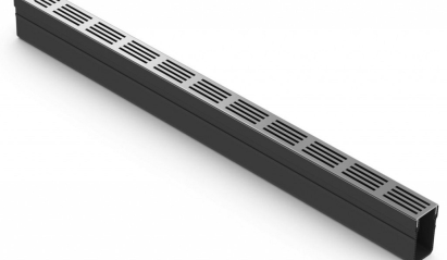 ACO Slim-Line met Blank alu rooster 100