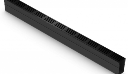 ACO Slim-Line met zwart alu rooster 100