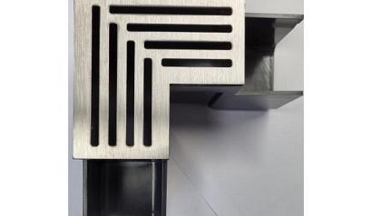 ACO Slim-Line hoekst.incl.RVS rooster