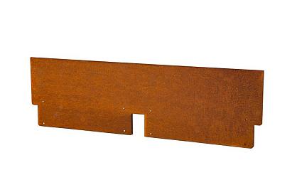 Kantopsluiting Double 300x10 cm Corten