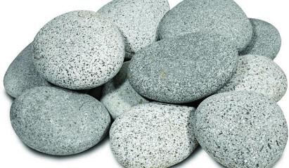 Beach Pebbles (plat) grijs 3-6 cm, in MINI Gaas