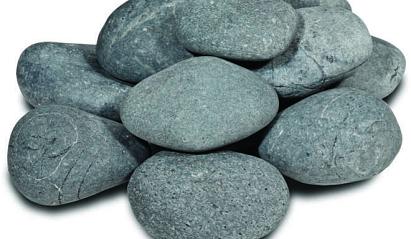 Beach Pebbles (plat) Zwart 3-6 cm