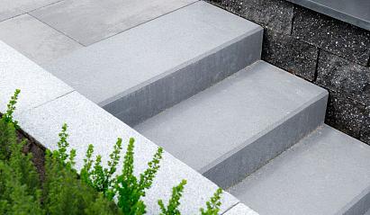 Traptrede 100x35x15 cm Facetto Grijs